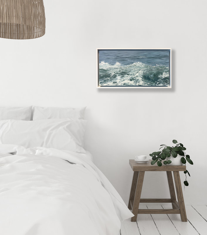 Crest, Seascape by Annie Wildey, bedroom Interior