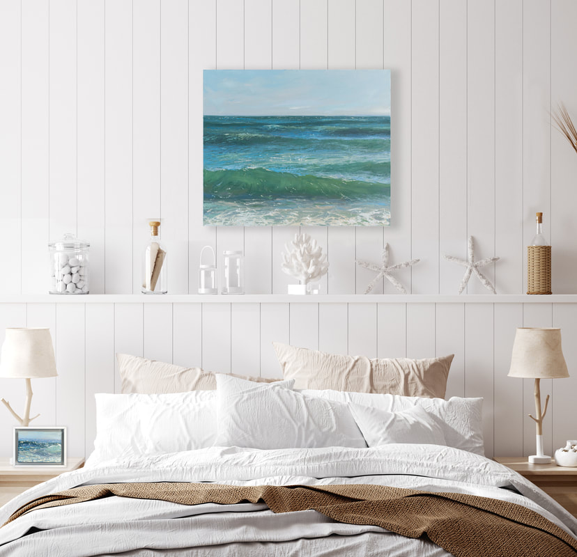 Annie Wildey Seascape - Crystal Waters, Oil, 20x24in, $2600