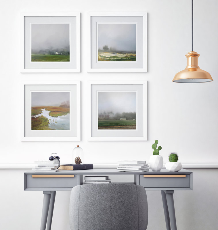 Fog Collection Landscape prints by Annie WIldey