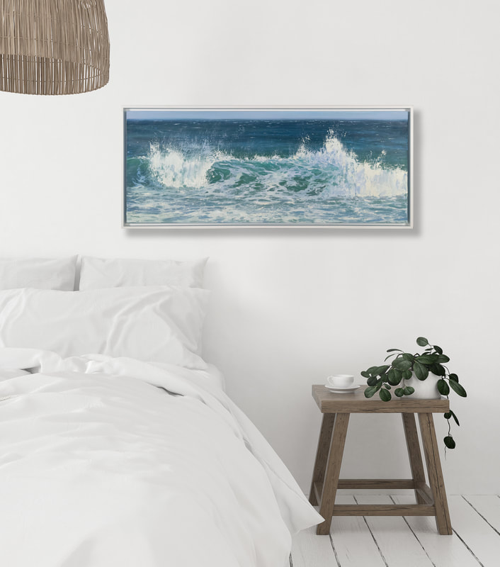 Summer Surf, Seascape by Annie Wildey, bedroom Interior